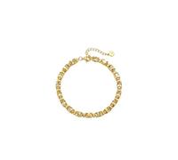 KnSam Schmuck Echtgold Schmuck 18 Karat Gold Armband Damen, 7ct Citrin Armreif Echtgold Klassiker Ovalschliff Gelb, Armreifen mit Moissanit Au 750, 22CM