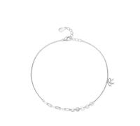 KnSam Weißgold 14K 585 Armband Damen Echtschmuck, Bow Armreifen Frau, Armreifen Au585 Gold, 20+3cm