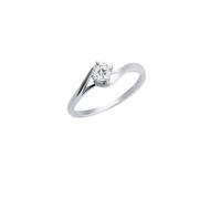 KnSam Weißgold 750 Trauringe, 0.3ct Labor Erstellt Diamant Partnerringe Elegant Hohl Welle Rundschliff Weiß, Echter Schmuck Ring 18K, Gr.65 (20.7)