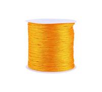 Knüpfschnur, 100M X 0,8mm Nylon Chinesische Knotenschnur Rattail Makramee Fadenschnur Golden