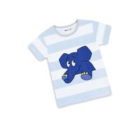koaa Der Elefant Guck Guck Stripes T-Shirt - Sendung mit der Maus, t-Shirt Kinder, farbiges Shirt gestreift, weiß blau, 104-128 (DE/NL/SE/PL, Numerisch, 110, Regular, Weiß/Blau)