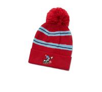 koaa Der kleine Maulwurf Schlitten Beanie - wintermütze Kinder, Beanie Jungen & mädchen, bommelmütze warm, mütze Kinder Winter 1-8 Jahre, der kleine Maulwurf mütze rot