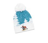 koaa Der kleine Maulwurf Ski Bobble Beanie - Sendung mit der Maus, mütze Kinder, wintermütze, kindermütze, Jungen, bommel für mädchen, bommelmütze, mützen, strickmütze, mädchen-mützen, Winter