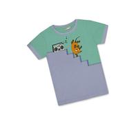 koaa Maus Elefant Ente Boombox T-Shirt - Sendung mit der Maus, t-Shirt Kinder, t-Shirts für Jungen & mädchen, farbiges Shirt grün lila 104-128 (DE/NL/SE/PL, Numerisch, 110, Regular, Lila/Grün)