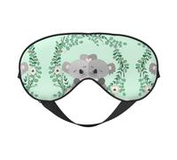 Koala Schlaf-Augenmaske, glatt, weich, verstellbar, Schattierung, Augenbinde, Augenmaske für Ausruhen, Reisen