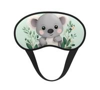 Koala Schlafmaske für Damen und Herren, Augenmaske zum Schlafen, lichtblockierend, Schlafmaske mit elastischem Band, Augenbinde für Flugschläfer, weich, atmungsaktiv, Reiseaugenabdeckung für