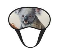 Koala und Schmetterling Schlafmaske für Seitenschläfer, Verdunkelungs-Augenmaske für Damen und Herren, Nulldruck-Schlafmasken, weiche, atmungsaktive Augenabdeckung, bequeme Augenbinde, Lidschatten für