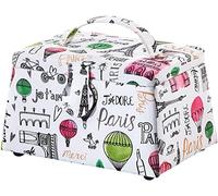 Kobolo Nähkästchen Nähkorb Nähkörbchen Nähkasten - Textil Paris - 20x14x14 cm