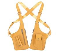 KOBONA Double Schulter Armtasche: Diebstahlschutz Versteckte Unterarm Schultertasche for Damen und Herren, Verstellbares Leder Armor Umhängetasche mit Mehreren Taschen