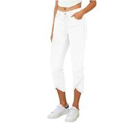 KODMNSW 7/8 Jeans Damen Sommer Stretch Skinny Jeanshose Caprihose High Waist Sommerhose Bequeme Denim Hose mit Taschen Slim Fit Leicht Sommerjeans Elegante Jeanshosen Freizeithose Weiß S