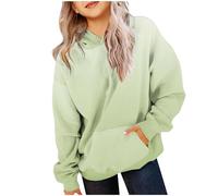 KODMNSW Hoodie Mädchen Sweatshirt mit Kapuze Farbverlauf Kapuzenpullover Locker Casual Pullover Oversized Langarmshirt Y2K Top Süß Elegante Oberteile Lässig Basic Longshirt Grün 160