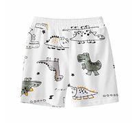 KODMNSW Kurze Hosen Jungen Sommer Freizeit Shorts Dinosaurier Cartoon Druck Bermuda Shorts Baumwolle Sporthose Schlafhose Sommerkleidung Kinder 1-9 Jahre Armeegrün 2 Jahre