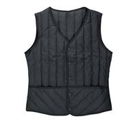 KODMNSW Steppweste Damen Leichte Ärmellose Steppjacke Große Größen Weste Wärmer Winterweste Daunenjacke Damenweste mit Taschen Outdoor Thermoweste Übergangsjacke Herbst Winter Gilets Schwarz 4XL
