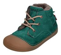 KOEL Barefoot Lauflernschuhe - AVA Bio Nubuk Lambswool Esmerald, Größe:20 EU