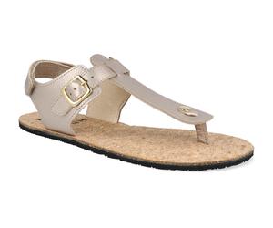 Koel Barfuß Damensandalen - Ariana Metallic Champagne beige 37
