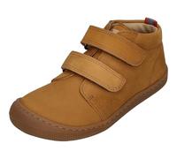 Koel Barfußschuhe Don 2.0 Kinder – breitere Leiste, Nubukleder, Klett, Cognac, Größe 26
