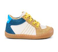 KOEL Halbhoher Leder Barfußschuh zum schnüren Dallas oder Dion Farbwahl (Dion Beige, EU Schuhgrößensystem, Kleinkind, Numerisch, M, 25)