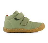 Koel Barfußschuhe Don 2.0 Kinder – Nubukleder, Klettverschluss, breitere Leiste – Oliv Gr. 28