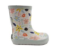 Koel - Kid's Wellie Bare Multi - Barfußschuhe, Gr. 25, grau (WhiteFlowers)