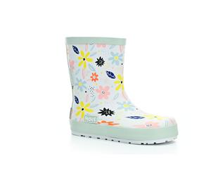 Koel Koel4Kids Wellie Bare White Flowers Barfußgummistiefel | Gr. 33