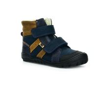KOEL Barefoot Kinderstiefel - MILO 3.0 HYDRO WP navy cognac, Größe:27 EU