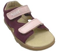 KOEL Offene Ledersandale OVA mit Doppelklett, innen weich abgepolstert 14M001.121 (260 Bordo, EU Schuhgrößensystem, Grundschulkind, Numerisch, M, 33)