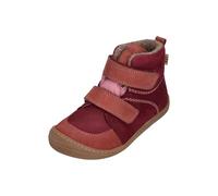 KOEL Wollgefütterte Barfußstiefel mit TEX M.aus Leder in Bordo/Old Pink KARO Barefoot 07W003.233
