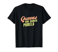 Königinnen heißen Pamela Funny Pamela Preisgünstiges Grafik-T-Shirt, Herren, Schwarz, S