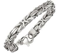 Königsarmband 925 Sterling Silber 20 cm Armband Silberarmband Karabiner