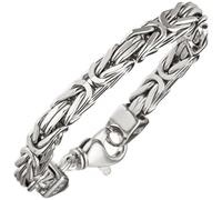 Königsarmband 925 Sterling Silber 20 cm Armband Silberarmband Karabiner