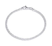 Königsarmband 925 Sterling Silber - Silberarmband 2.5mm Breit - 21cm KA0025