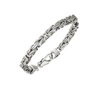 Königsarmband JOBO "Armband Herren 6 mm" Gr. 21, silber 925, Armbänder, Herren, 21cm, Silber 925 (Sterlingsilber), Königsarmband, 925 Silber rhodiniert (26092936-21) silber 925