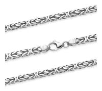 Königskette Halskette oder Armband Breite 5,0 mm - massiv 925 Sterlingsilber Auswahl, Kettenlänge:21 cm Armkette