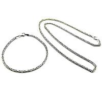 Königskette Massiv Rund 925 Echt Silber oxidiert 2,5 Breite, Halskette (50 - 60cm Länge) oder Armband (20cm Länge) Kette, mit Schmuckbox, Herren-Schmuck Geschenkidee Vatertag, Männer (50, Halskette)