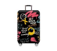 Koffer-Abdeckungen 2 stücke Dicke Elastische Cartoon Gepäck Schutzhülle Zipper Anzug Tasche Koffer Abdeckungen Trolley Abdeckung Reise Zubehör FüR GepäCk(Colorful dot,L 25-28 inch)