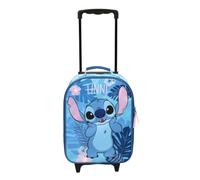 Koffer Kinder Lilo & Stitch, Personalisiert mit Name, Disney Trolley Mädchen, Handgepäck Reisekoffer