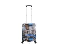 Koffer SAXOLINE "Brooklyn", Damen, Gr. B/H/T: 20cm x 55cm x 20cm, bunt (mehrfarbig), Polyester, bedruckt, Koffer, mit praktischem TSA-Schloss (62279540-0) mehrfarbig