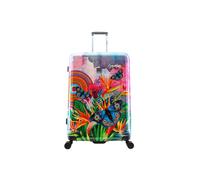 Koffer SAXOLINE "Butterfly Nature", Damen, Gr. B/H/T: 51cm x 77cm x 30cm, bunt (mehrfarbig), Polypropylen, mehrfarbig, Koffer, aus ABS- und PC-Materialien (85608423-0) mehrfarbig