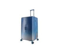 Koffer SAXOLINE "Elite Trunk", Gr. B/H/T: 46cm x 77cm x 37cm, silber (blau, silberfarben), Koffer, mit einer robusten ABS/PC-Schale (41379718-0) blau, silberfarben