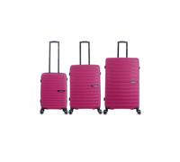 Koffer SAXOLINE "Fiesta", Gr. B/H/T: 51cm x 77cm x 30cm, pink (fuchsia), Koffer, aus robustem Polypropylen (25432332-0) fuchsia