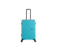 Koffer SAXOLINE "Fiesta Medium", Gr. B/H/T: 46cm x 67cm x 25cm, blau (türkis), Koffer, aus robustem Polypropylen (24298616-0) türkis