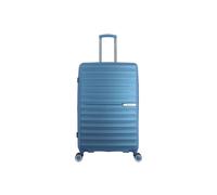 Koffer SAXOLINE "Resort", Damen, Gr. B/H/T: 48cm x 74cm x 31,5cm, blau, Polypropylen, Koffer, mit robustem Halbaluminium-Trolleysystem (83948216-0) blau