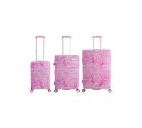Koffer SAXOLINE "Splash", Gr. B/H/T: 51cm x 77cm x 32cm, pink, bedruckt, Koffer, aus robustem ABS/PC-Material (34326866-0) pink