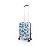 Koffer SAXOLINE "Springful", Gr. B/H/T: 36cm x 55cm x 20cm, bunt (weiß, mehrfarbig), Polyester, Koffer, mit integriertem Zahlenschloss (96798931-0) weiß, mehrfarbig