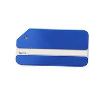 Kofferanhänger aus Metall Kofferetiketten Gepäckanhänger Visitenkartenetui Reisezubehör 1 Packung Blau Robust und praktisch Clever treatment