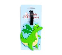 Kofferanhänger aus PVC - Drache, Kollektion Ritter & Drachen, Gepäckanhänger für Flugzeugstiefel. Puckator