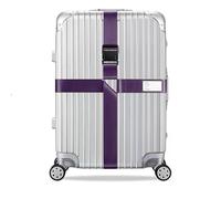 Koffergurt Kofferband Kreuzgurt Koffergurte Auffällig Kofferanhänger Flugreise mit Gepäckanhänger Koffer Band Koffer Gurtband (Lila)