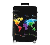 Kofferhülle Elastisch Kofferhülle Bambus Kohlefaser 18-32 Zoll Kofferschutzhülle Gepäck Cover Reisekoffer Hülle Kofferschutz Luggage Cover Gepäckabdeckung (Color 1, M)