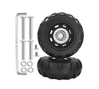 Kofferrollen Ersatzrollen 75 * 24mm 8mm Zenter Lager ID Gummi Rollen Räder 1Paar Mute Gepäck Koffer Ersatz Wheels