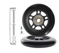 Kofferrollen Ersatzrollen Gummi Rollen Räder 1Paar Mute Gepäck Koffer Ersatz Wheels für Samsonite Trolley Hartschalenkoffer Rollen (75 * 24 * 10mm)